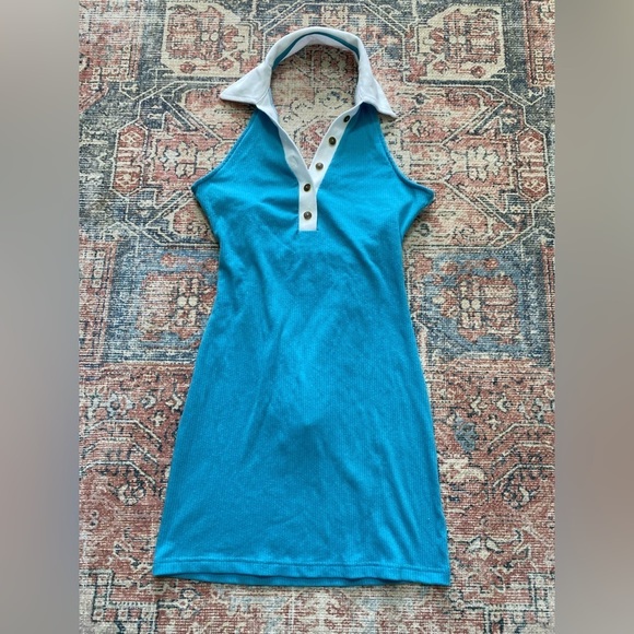 Urban Outfitters Dalton Collared Mini Dress/Size M/Blue/NWT - Picture 3 of 9